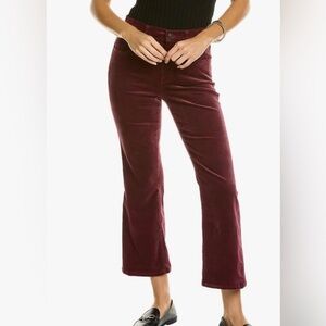 Current/Elliott Women's The Boulevard Crop Bootcut velvet pants